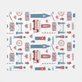 ロンドンアイコン フリースブランケット (正面(横))