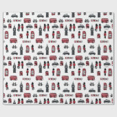 ロンドンアイコン ラッピングペーパー (フラット)