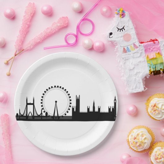 ロンドンアイスカイラインをテーマにしたパーティー紙プレート ペーパープレート (パーティー)