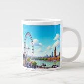 ロンドンアイ、ロンドンスカイライン ジャンボコーヒーマグカップ (右)