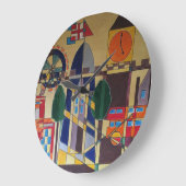 ロンドンアクリルキュビズム ラージ壁時計 (傾斜)