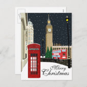 ロンドンアットクリスマスホリデーポストカード シーズンポストカード (正面/裏面)