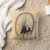 ロンドンアトラクションインクスケッチニュートラル抽象芸術 クッション (ブランケット)