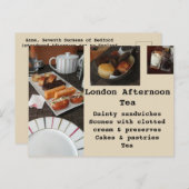 ロンドンアフタヌーンティー ポストカード (正面/裏面)