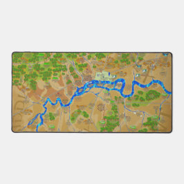 ロンドンアングロサクソン地図デスクマット デスクマット