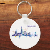 ロンドンアートウォーター絵画カラー キーホルダー (正面)