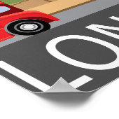 ロンドンアートプリントレトロ旅行鉄道ポスター ポスター (角)