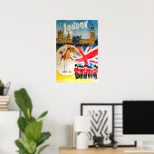 ロンドンアート イングランド 旅行 ポスター イギリス 印刷 英語 (ホームオフィス)