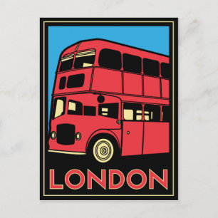 ロンドンアールデコポスター ポストカード