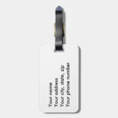 ロンドンイギリスのシルエット ラゲッジタグ (裏面縦)