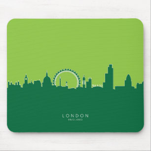 ロンドンイギリスのスカイライン マウスパッド