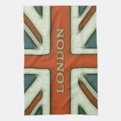 ロンドンイギリスの旗 キッチンタオル (縦)