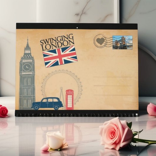 ロンドンイギリスビクトリアンヴィンテージルネッサンススタイル カレンダー