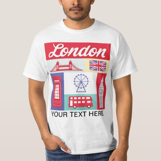 ロンドンイギリスヨーロッパ都市Tシャツのさまざまな色 Tシャツ (正面)