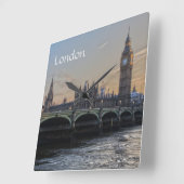 ロンドンイギリス市 スクエア壁時計 (傾斜)