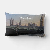 ロンドンイギリス都市場面 ランバークッション (裏面)