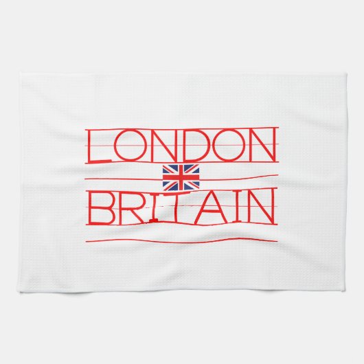 ロンドンイギリス キッチンタオル (横)