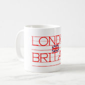 ロンドンイギリス コーヒーマグカップ (正面左)