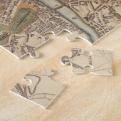 ロンドンイギリス(1807年)のヴィンテージの地図 ジグソーパズル (側面)