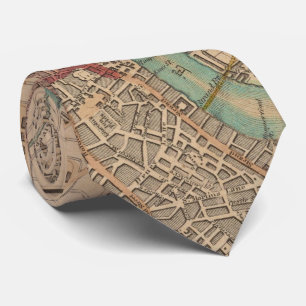 ロンドンイギリス(1815年)のヴィンテージの地図 ネクタイ