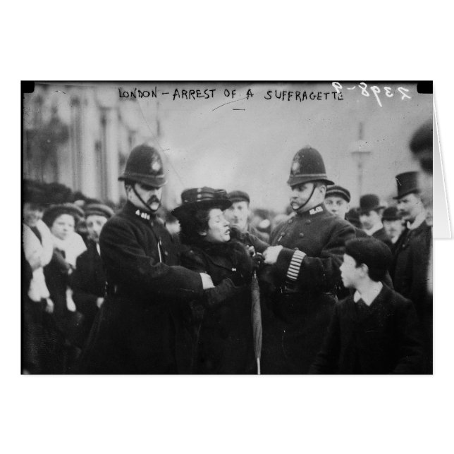 ロンドンイギリスc 1910年のSuffragetteの阻止 (正面横)