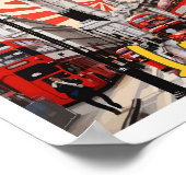 ロンドンイングポップ・アートのランドアートトラベルイラストレーション ポスター (角)