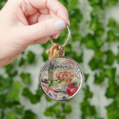 ロンドンイングランドアートワークヴィンテージトラベルプリント キーホルダー (手)