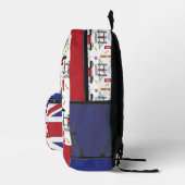 ロンドンイングランドクイーンズガード英語パターン プリントバックパック (右)