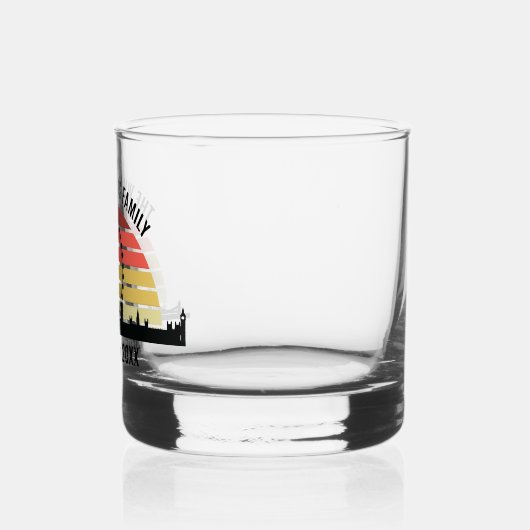 ロンドンイングランドサンセットカスタムファミリートリップ ウイスキーグラス (左)