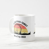 ロンドンイングランドサンセットカスタムファミリートリップ コーヒーマグカップ (正面左)