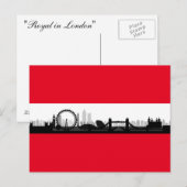 ロンドンイングランドシティスカイラインフォト写真はがき ポストカード (正面/裏面)