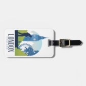 ロンドンイングランドシティスケープVintage旅行 ラゲッジタグ (正面横)