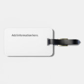 ロンドンイングランドシティスケープVintage旅行 ラゲッジタグ (裏面横)