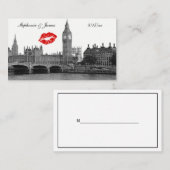 ロンドンイングランドスカイラインキスBW座席表 プレイスカード (正面/裏面)