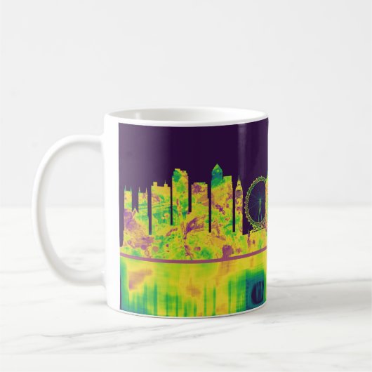 ロンドンイングランドスカイライン コーヒーマグカップ (左)