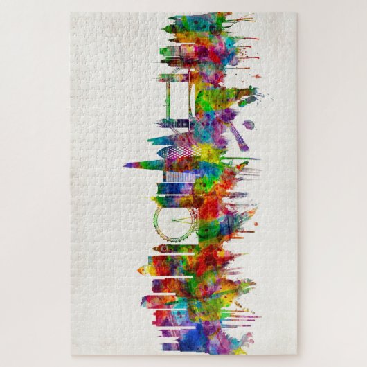 ロンドンイングランドスカイライン ジグソーパズル (縦)