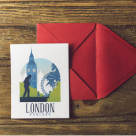 ロンドンイングランドスカイライン ポストカード