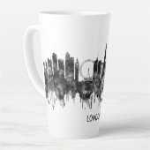 ロンドンイングランドスカイラインBW カフェラテマグ (左アングル)