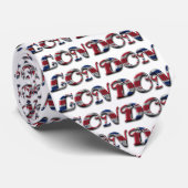 ロンドンイングランドタイポグラフィ国旗の色 ネクタイ (ロール)