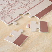 ロンドンイングランドチューブ鉄道アンティークスケッチマップ ジグソーパズル (側面)