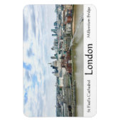 ロンドンイングランドテムズリバーセントポール大聖堂 マグネット (縦)