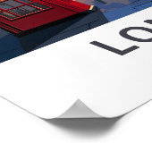 ロンドンイングランドトラベルプリント ポスター (角)