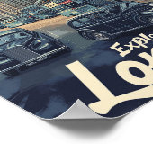 ロンドンイングランドトラベルプレイス ポスター (角)