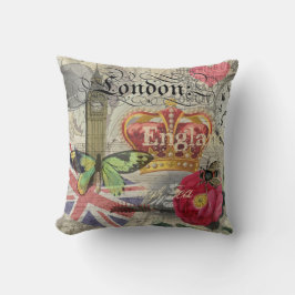 ロンドンイングランドトラベルヴィンテージヨーロッパアート クッション