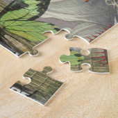 ロンドンイングランドトラベルヴィンテージヨーロッパアート ジグソーパズル (側面)