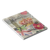 ロンドンイングランドトラベルヴィンテージヨーロッパアート ノートパッド (アングル)