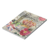 ロンドンイングランドトラベルヴィンテージヨーロッパアート ノートパッド (回転)