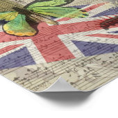 ロンドンイングランドトラベルヴィンテージヨーロッパアート ポスター (角)