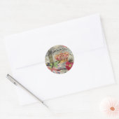 ロンドンイングランドトラベルヴィンテージヨーロッパアート ラウンドシール (封筒)