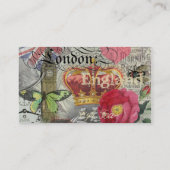 ロンドンイングランドトラベルヴィンテージヨーロッパアート 名刺 (裏面)